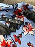 Roz & Ali 100% Polyester Floral Blue Short Sleeve Blouse Size L - photo 7