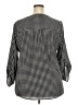 Studio Works Houndstooth Black 3/4 Sleeve Blouse Size 2X - photo 2