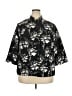 Cj Banks 100% Polyester Floral Black Jacket Size 2X - photo 1