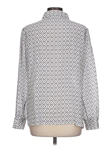 Pure Collection Long Sleeve Silk Top (view 2)