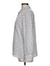 Pure Collection 100% Silk Print Silver Long Sleeve Silk Top Size 10 - photo 5