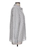 Pure Collection 100% Silk Print Silver Long Sleeve Silk Top Size 10 - photo 4