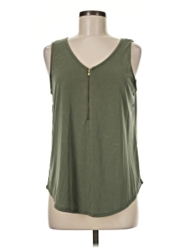 Green Envelope Sleeveless Top