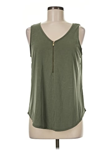Green Envelope Sleeveless Top (view 1)