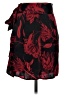 Zara 100% Polyester Tropical Red Casual Skirt Size XS - photo 2