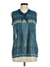 Old Navy 100% Polyester Blue Sleeveless Blouse Size M - photo 1