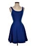 Express Solid Blue Cocktail Dress Size XS - photo 1
