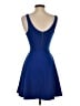 Express Solid Blue Cocktail Dress Size XS - photo 2