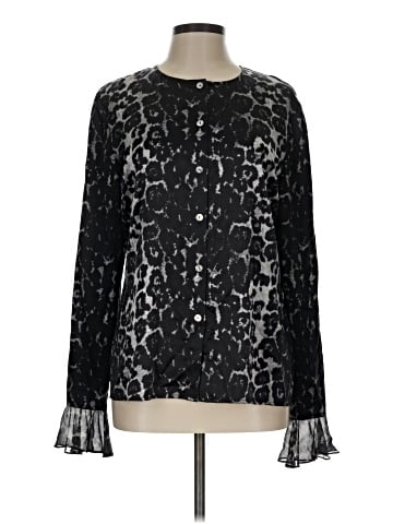 St. John Long Sleeve Silk Top (view 1)