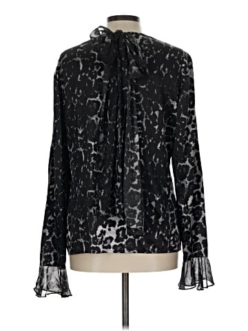 St. John Long Sleeve Silk Top (view 2)