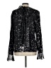 St. John Black Long Sleeve Silk Top Size 10 - photo 2