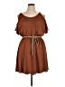 XOXO Solid Brown Casual Dress Size XL - photo 1