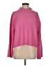 J.Crew Solid Pink Turtleneck Sweater Size M - photo 1