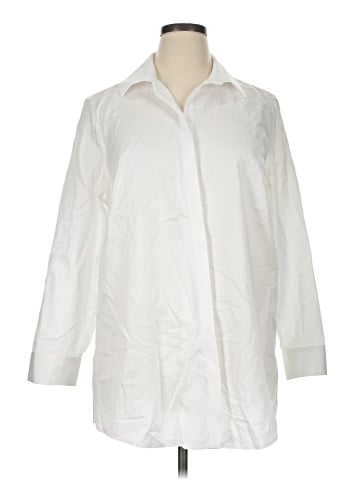 Chico's 3/4 Sleeve Button-Down Shirt (view 1)