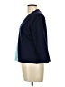Nina Leonard Color Block Teal Cardigan Size L - photo 5