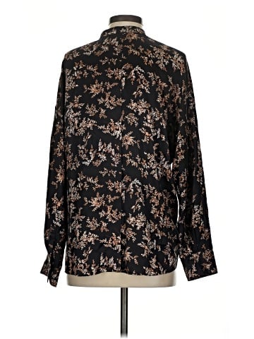 Vince. Long Sleeve Silk Top (view 2)