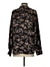 Vince. 100% Silk Black Long Sleeve Silk Top Size S - photo 2
