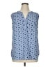 Talbots 100% Polyester Blue Sleeveless Blouse Size XL - photo 1
