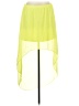 Express 100% Polyester Solid Green Yellow Casual Skirt Size L - photo 1