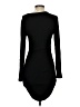 Unbranded Solid Black Casual Dress Size S - photo 2
