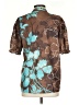 Unbranded Floral Brown 3/4 Sleeve Blouse Size S - photo 2