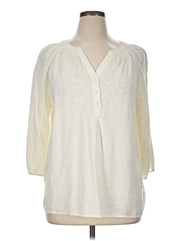 St. John's Bay 3/4 Sleeve Blouse (view 1)