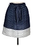 Alya 100% Polyester Stripes Blue Casual Skirt Size L - photo 2