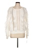 Beulah Style Ivory Long Sleeve Blouse Size L - photo 1