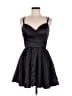 Unbranded 100% Polyester Solid Black Cocktail Dress Size 8 - photo 1