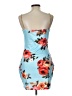 ChicMe Floral Blue Cocktail Dress Size L - photo 2
