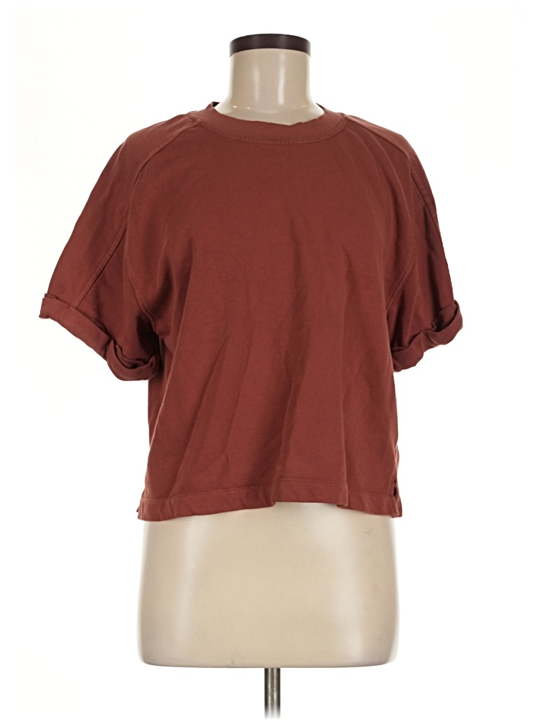 Pre-owned Assorted Brands Short Sleeve T-shirt In Brown