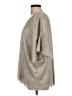 Vanessa Virginia Metallic Silver 3/4 Sleeve Blouse Size L - photo 5