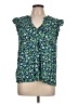 Ann Taylor LOFT Outlet Green Sleeveless Blouse Size L - photo 1