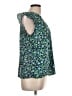 Ann Taylor LOFT Outlet Green Sleeveless Blouse Size L - photo 4