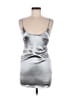 Glamorous Metallic Silver Cocktail Dress Size 6 - photo 1