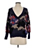 By Anthropologie Print Blue Pullover Sweater Size XS - photo 1