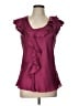 Sunny Leigh 100% Polyester Burgundy Sleeveless Blouse Size L - photo 1