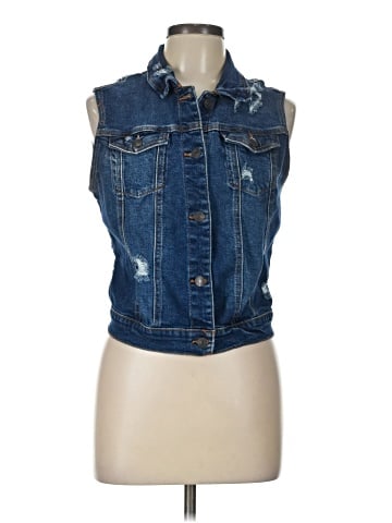 Wax Jean Denim Vest (view 1)