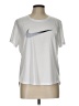 Nike 100% Polyester Silver Active T-Shirt Size L - photo 1