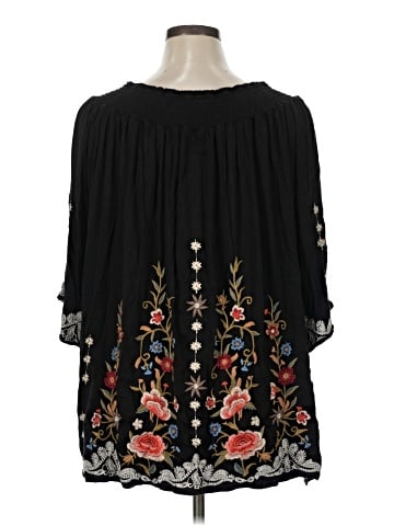 Johnny Was 3/4 Sleeve Blouse (view 2)