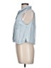 Forever 21 Blue Sleeveless Button-Down Shirt Size L - photo 5