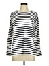 J.Jill Stripes Ivory Long Sleeve Top Size M - photo 1