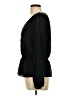 Nine West 100% Polyester Black Long Sleeve Blouse Size L - photo 5
