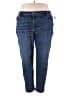 Lane Bryant Solid Blue Jeans Size 22 - photo 1