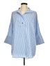 Tuckernuck 100% Polyester Blue 3/4 Sleeve Blouse Size M - photo 1