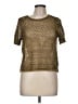 Halogen Metallic Gold Short Sleeve Top Size M - photo 1