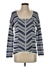 Blue Rain Chevron-herringbone Blue Pullover Sweater Size S - photo 1