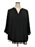 Torrid 100% Polyester Black 3/4 Sleeve Blouse Size 2X Plus (2) - photo 1