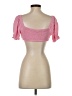 Pull&Bear Pink Short Sleeve Blouse Size S - photo 2