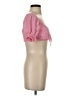 Pull&Bear Pink Short Sleeve Blouse Size S - photo 4